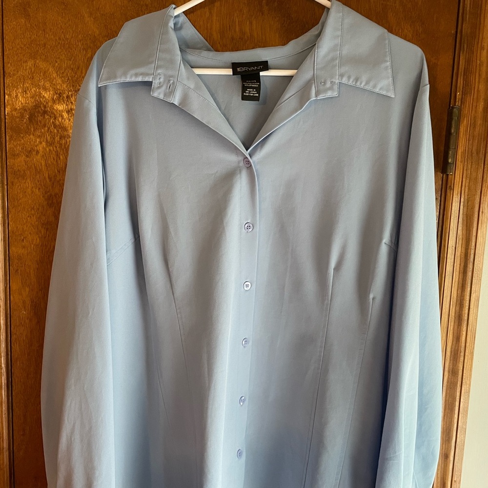 Lane Bryant Sky Blue Blouse